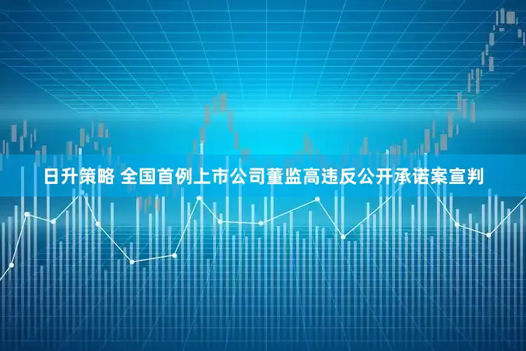日升策略 全国首例上市公司董监高违反公开承诺案宣判