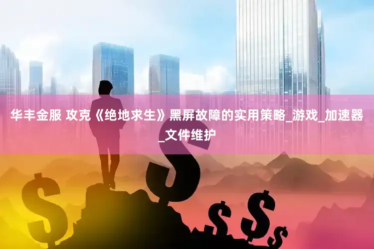华丰金服 攻克《绝地求生》黑屏故障的实用策略_游戏_加速器_文件维护