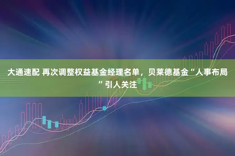 大通速配 再次调整权益基金经理名单，贝莱德基金“人事布局”引人关注